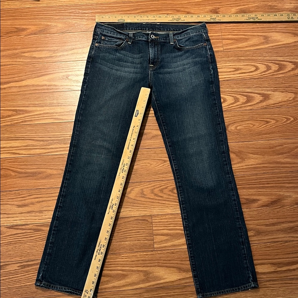 Lucky Brand Dungarees Blue Straight Leg Jeans Women’s Size 32